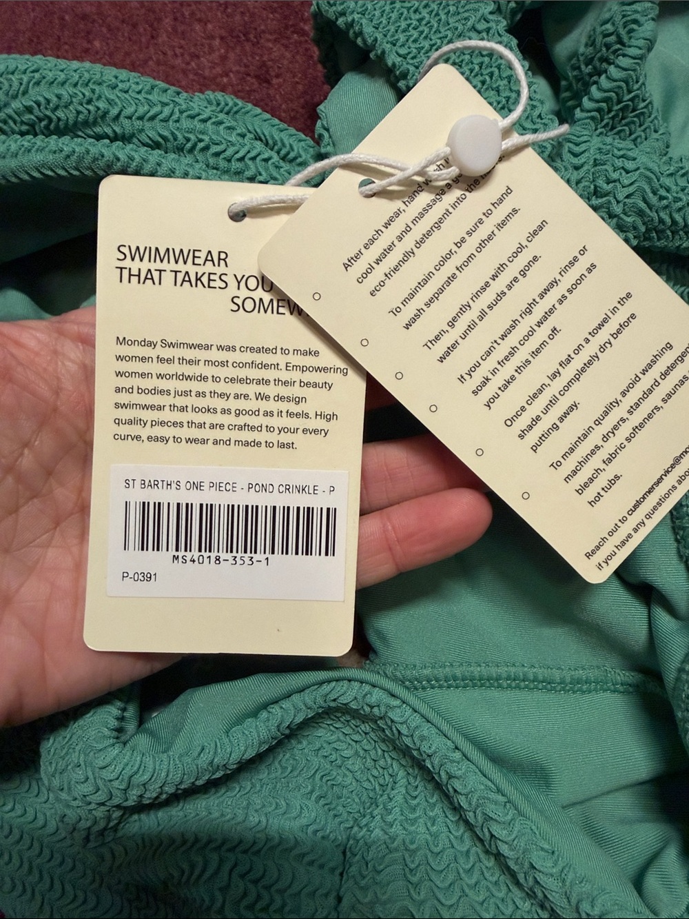NWT Monday Swimwear St Barth’s One Piece - Picture 5 of 14